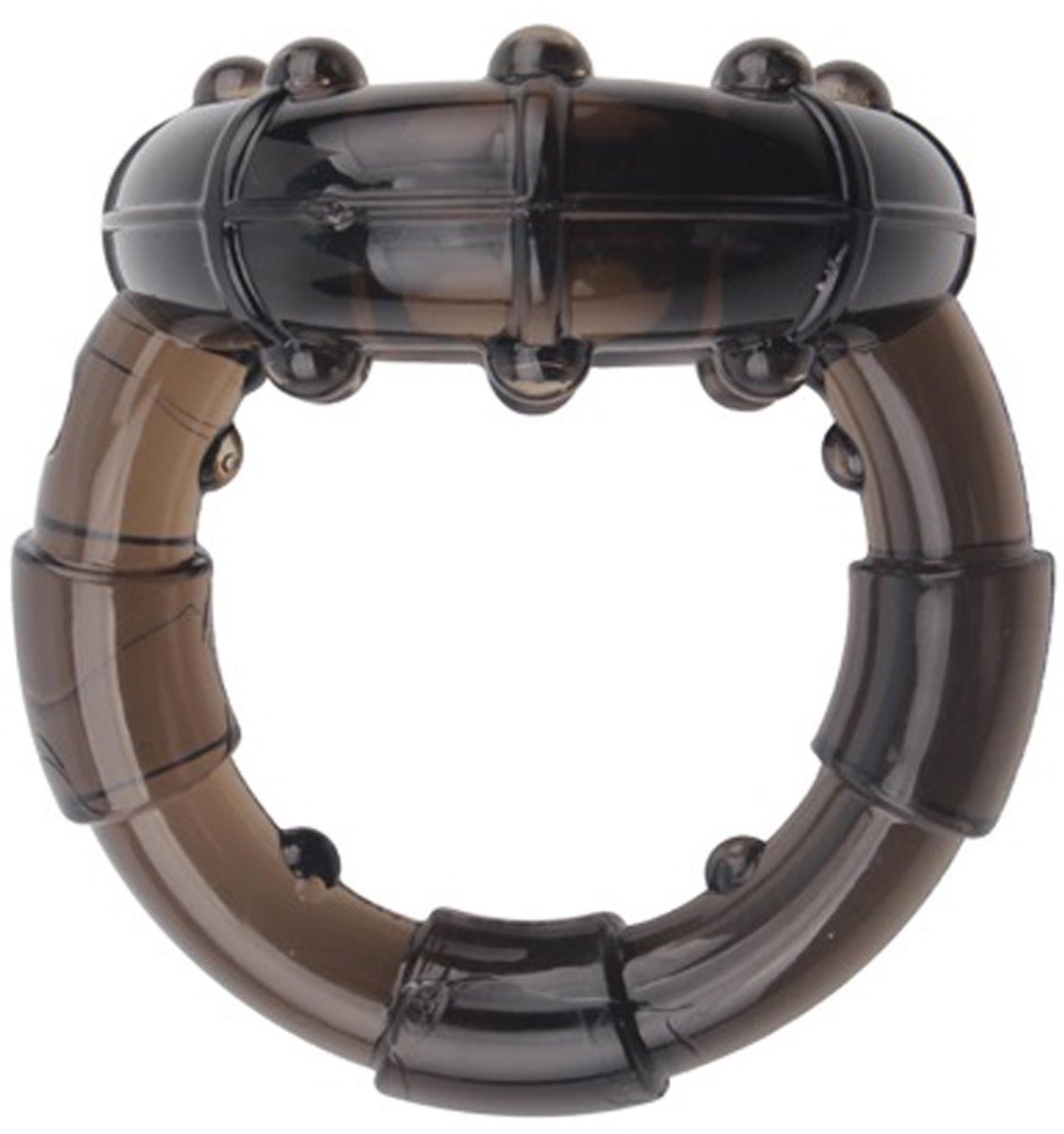 Эрекционное кольцо Chisa GK Power Dual Enhancement Ring с рельефной поверхностью, черное