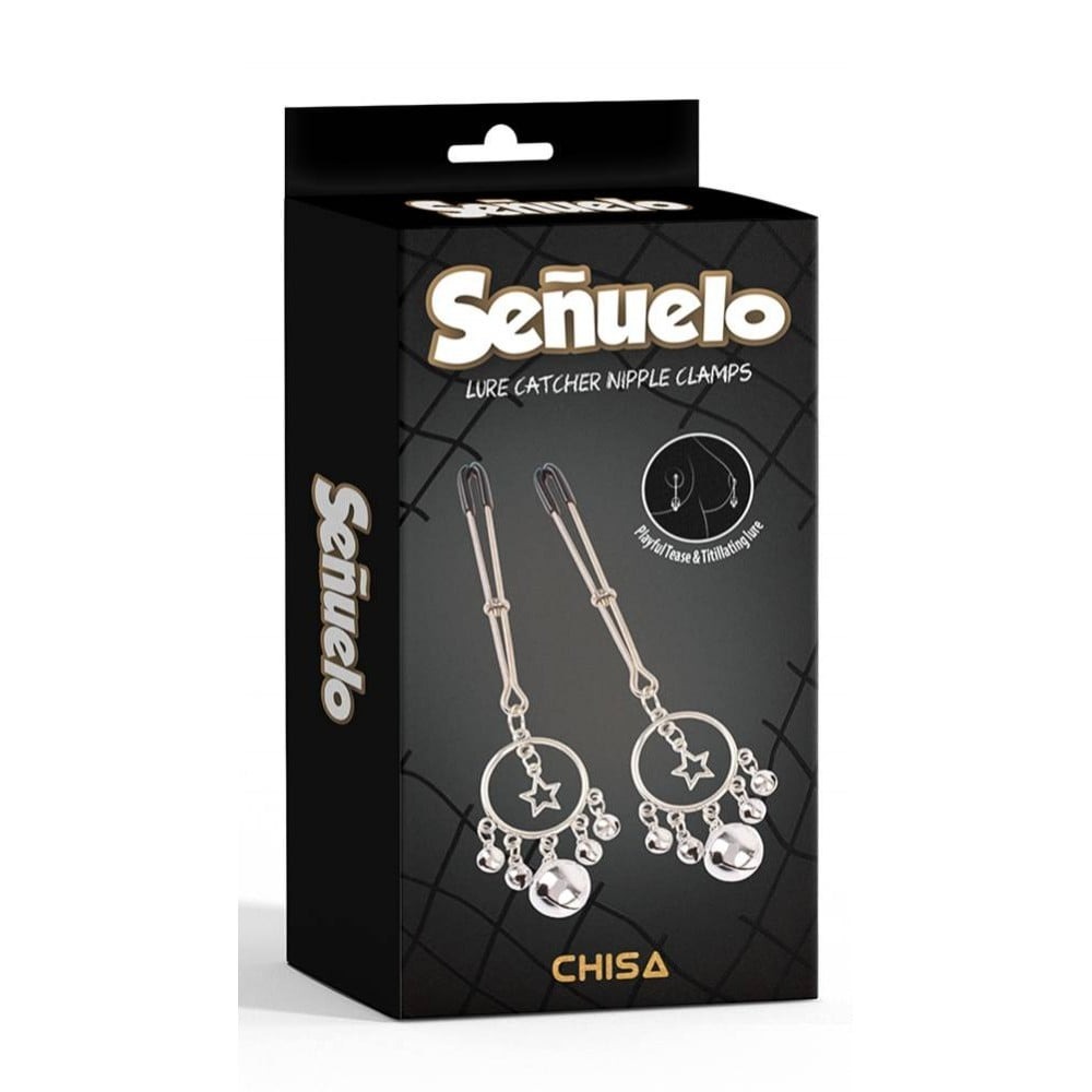 Затискачі на соски CHISA Senuelo Lure Catcher Nipple Clamps з намистинами