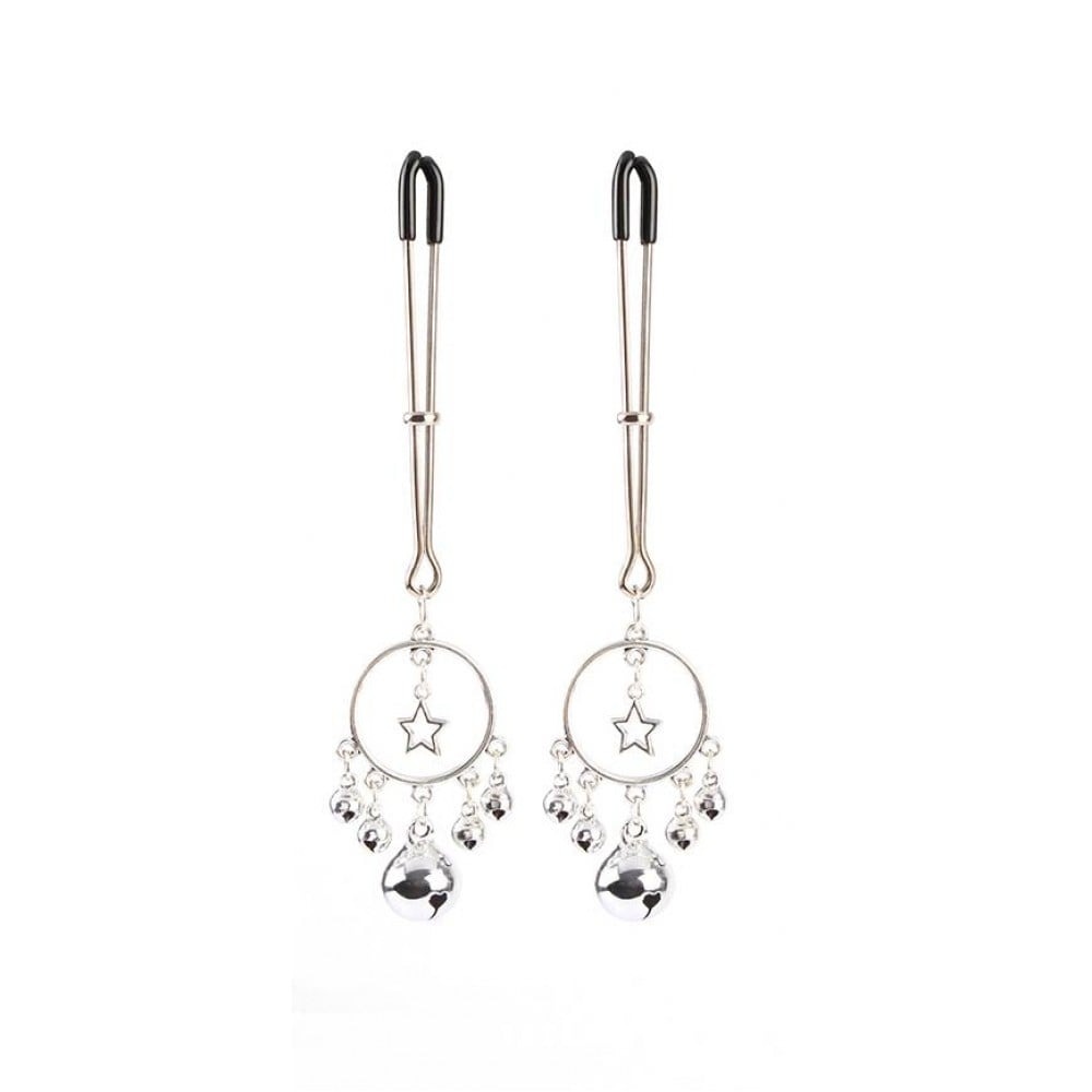 Затискачі на соски CHISA Senuelo Lure Catcher Nipple Clamps з намистинами