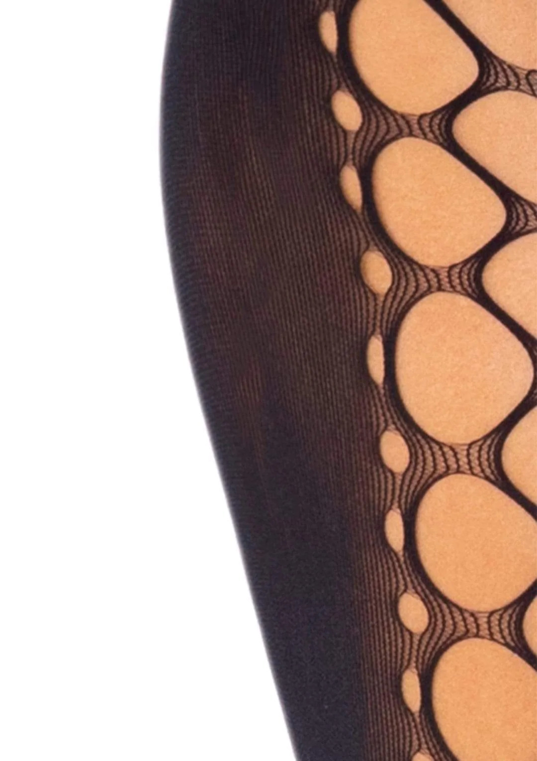 Бодістокінг без бретельок з відкритою спиною Leg Avenue Backless halter bodystocking, чорний