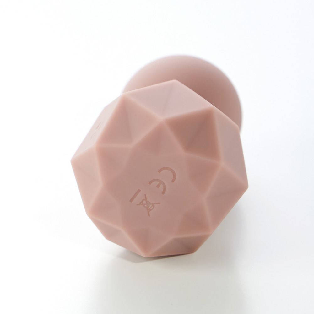 Вібратор для клітора Sweet Em Crystal у формі кристала з гранями, рожевий, 8 × 4,8 см