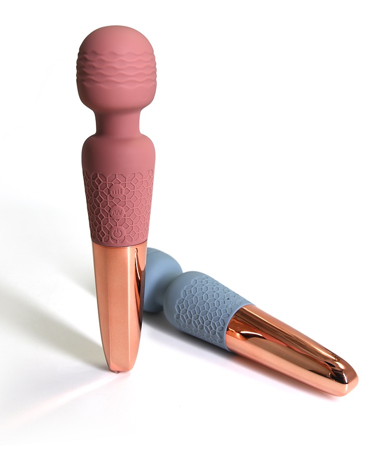 Вибратор-микрофон Sweet Em Velvet Lurer, 28 режимов вибрации, розовый с золотом