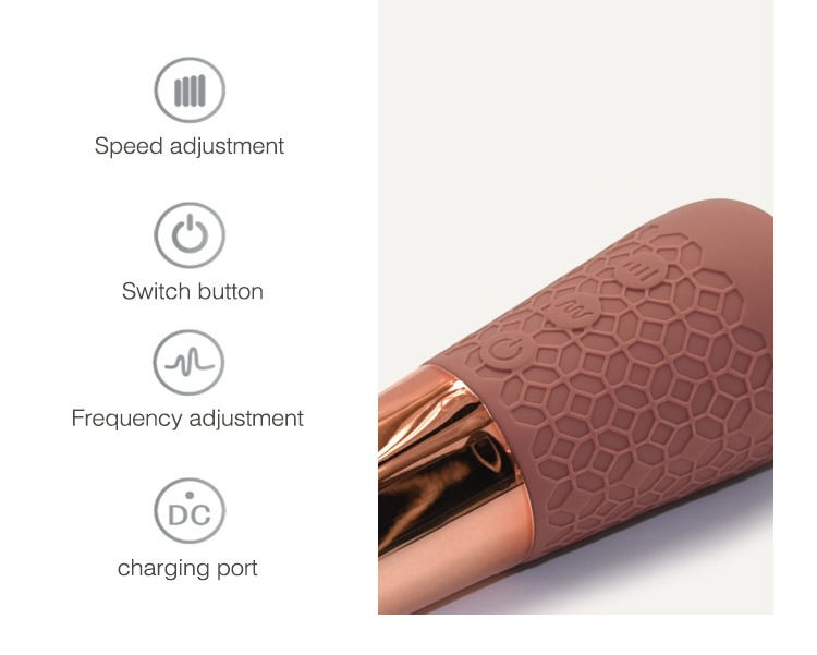 Вибратор-микрофон Sweet Em Velvet Lurer, 28 режимов вибрации, розовый с золотом