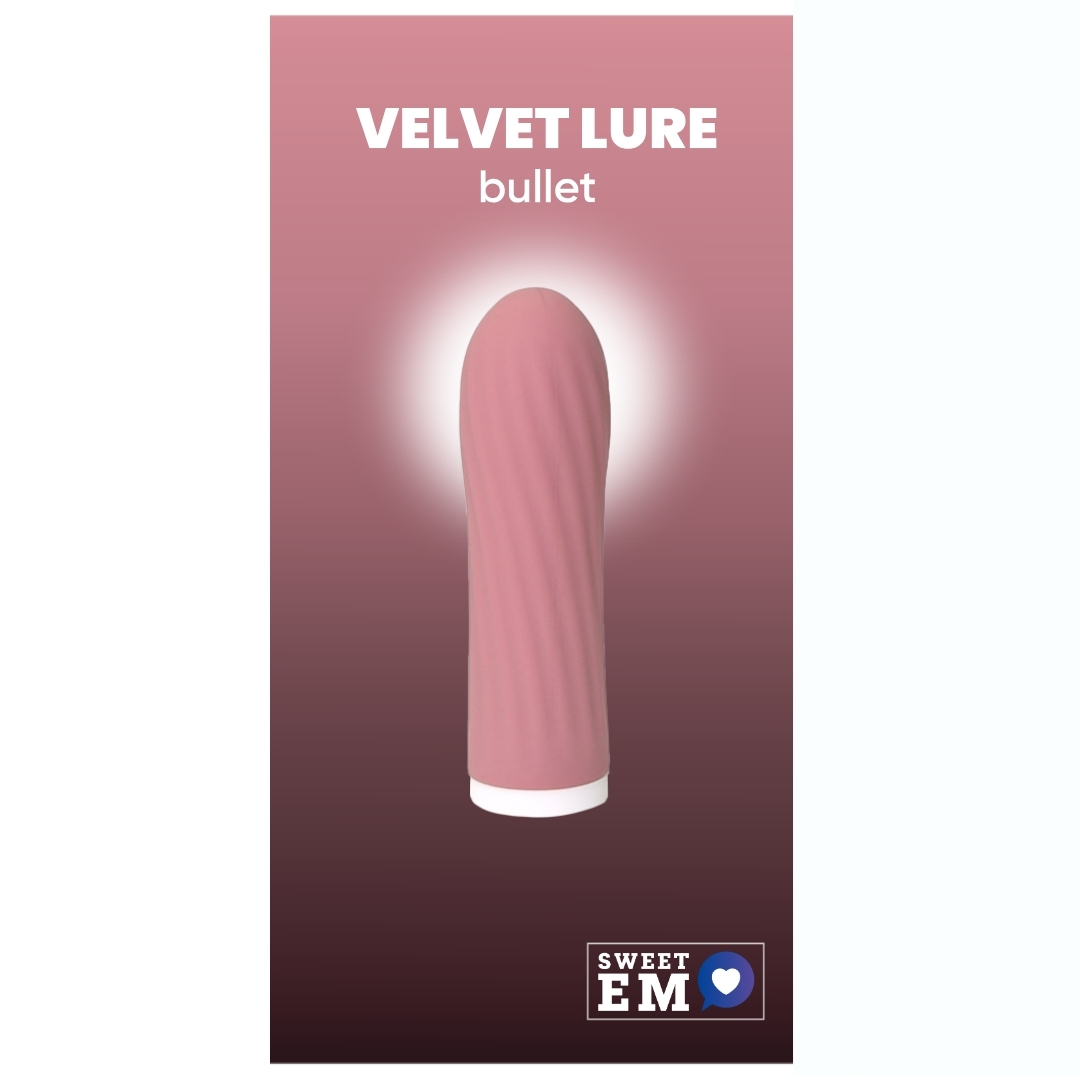 Міні-вібратор рельєфний Sweet Em Velvet Lure, рожевий