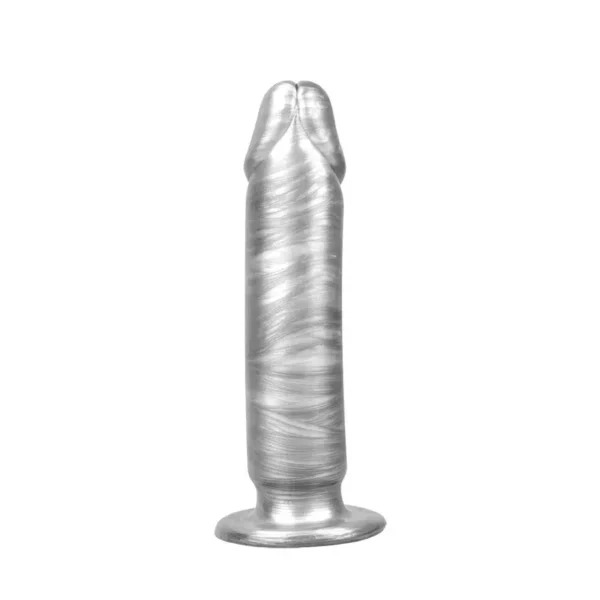 Фалоімітатор на присосці реалістичний Chisa Dark Muscle PHUT Dong, сріблястий