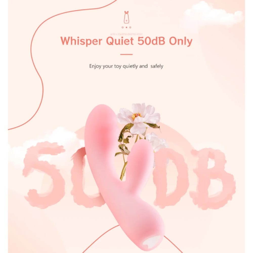 Вібратор подвійний BeYourLover Cloud JOY 10 режимів вібрації, рожевий