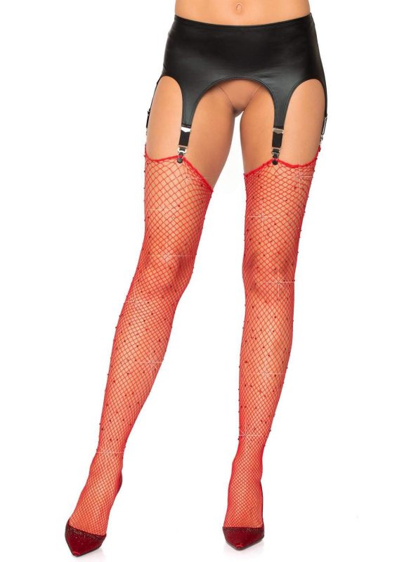 Панчохи з червоними діамантами Leg Avenue