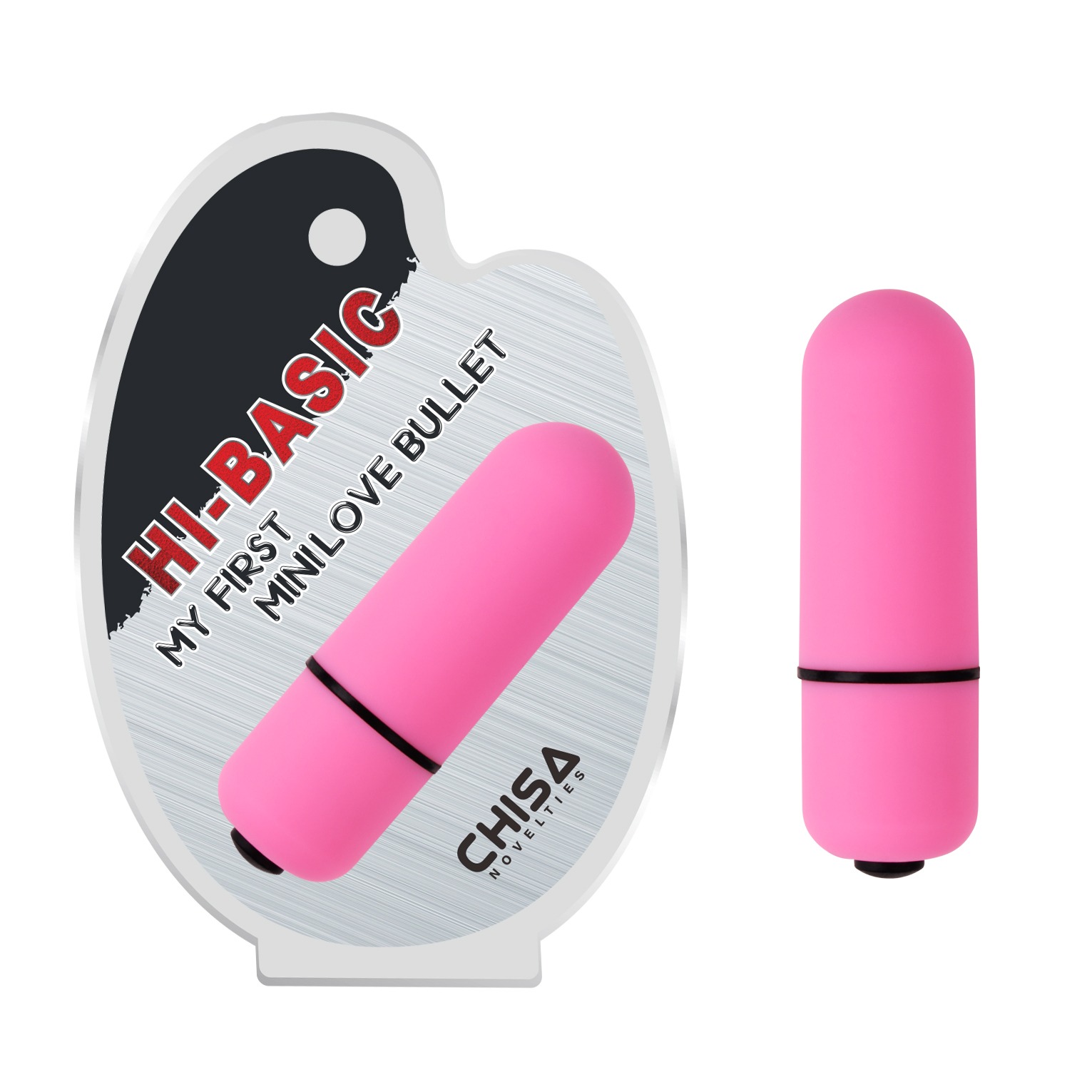 Вибропуля Chisa HI-BASIC Mini Love Bullet из ABS-пластика, розовая
