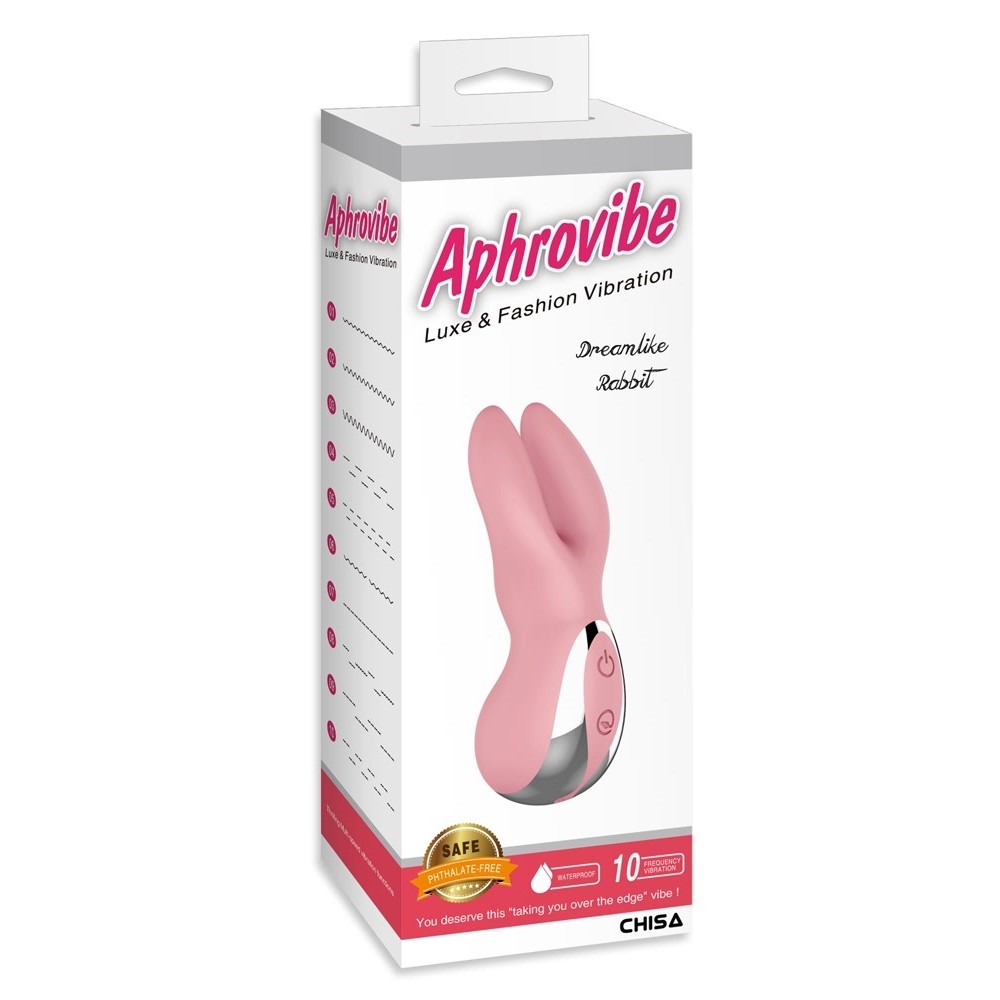 Вібратор для клітора у вигляді кролика Chisa Aphrovibe Dreamlike Rabbit, рожевий