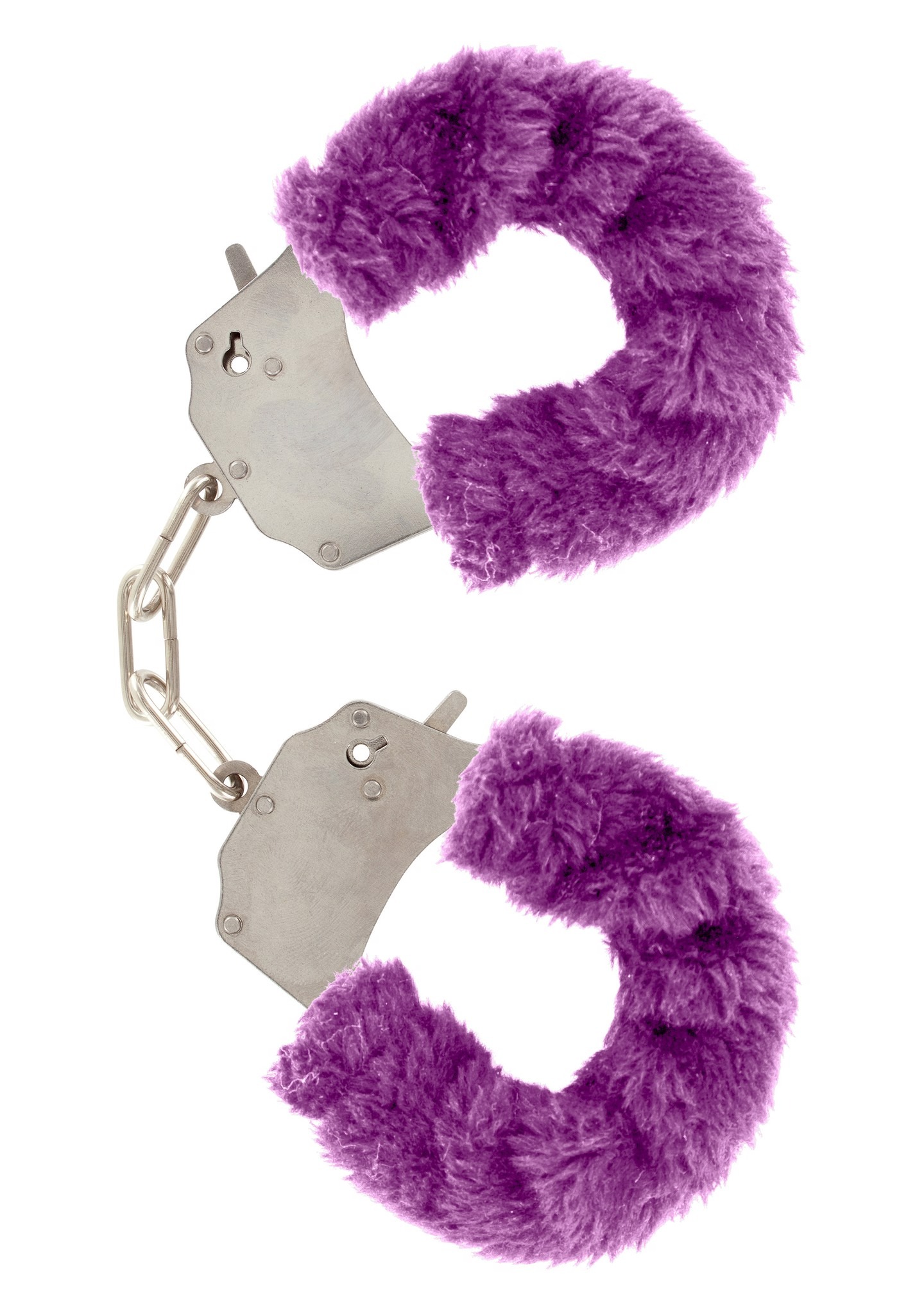 Наручники с мехом Toy Joy фиолетовые