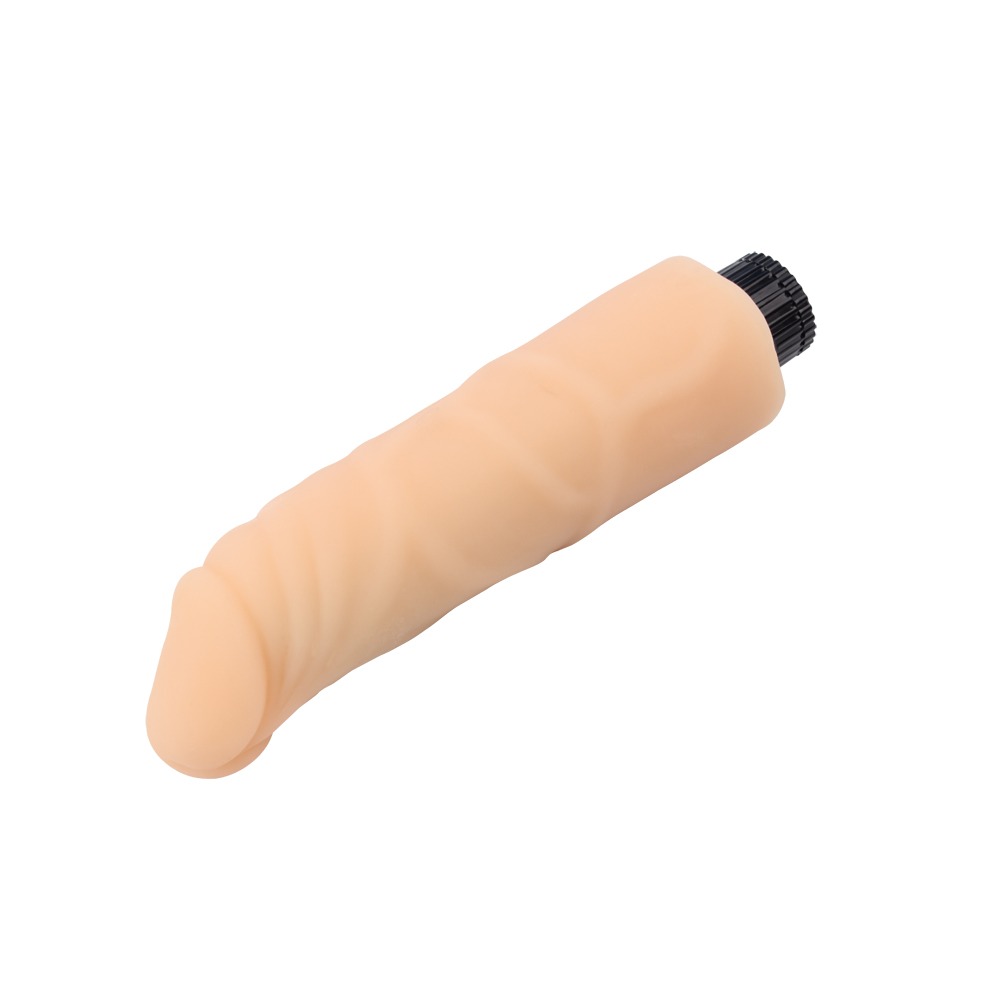 Вибратор из киберкожи на батарейках Chisa Real Touch XXX, бежевый