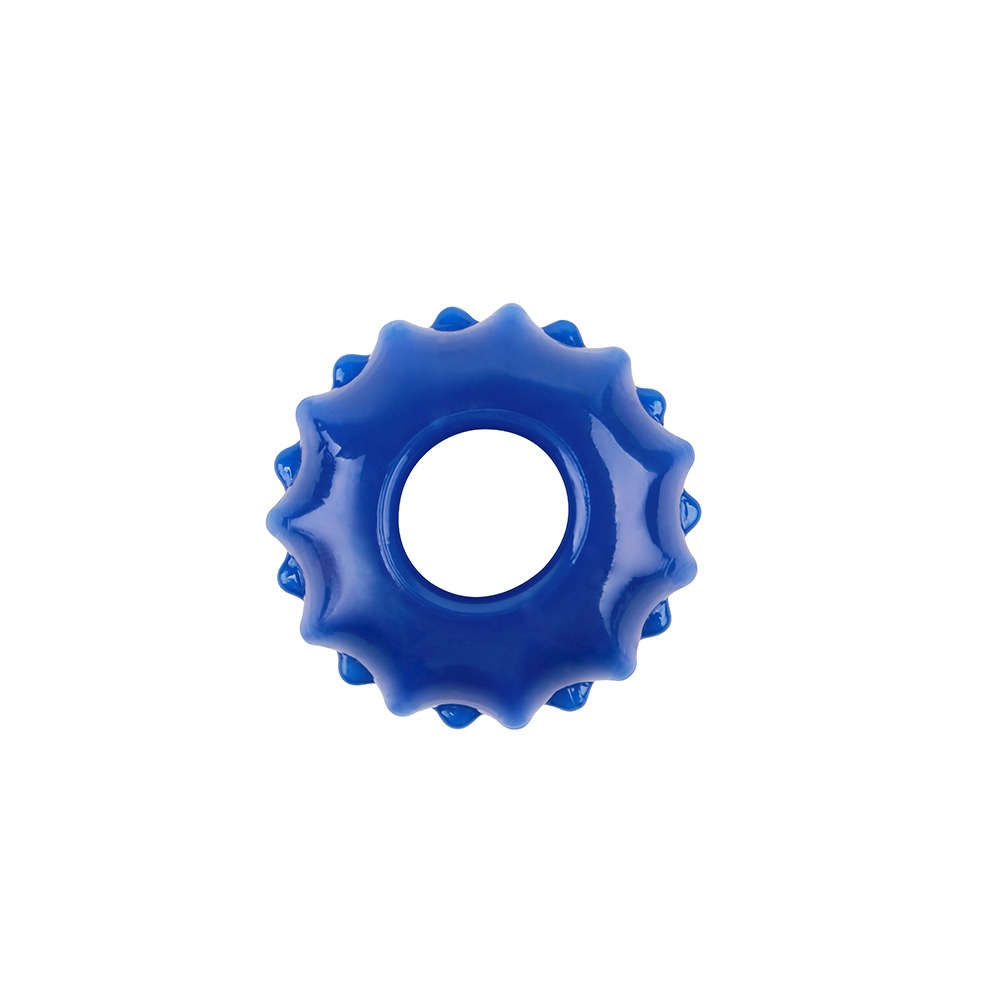 Набір ерекційних кілець Chisa GK Power Cock Rings із рельєфом, сині, 3 шт.