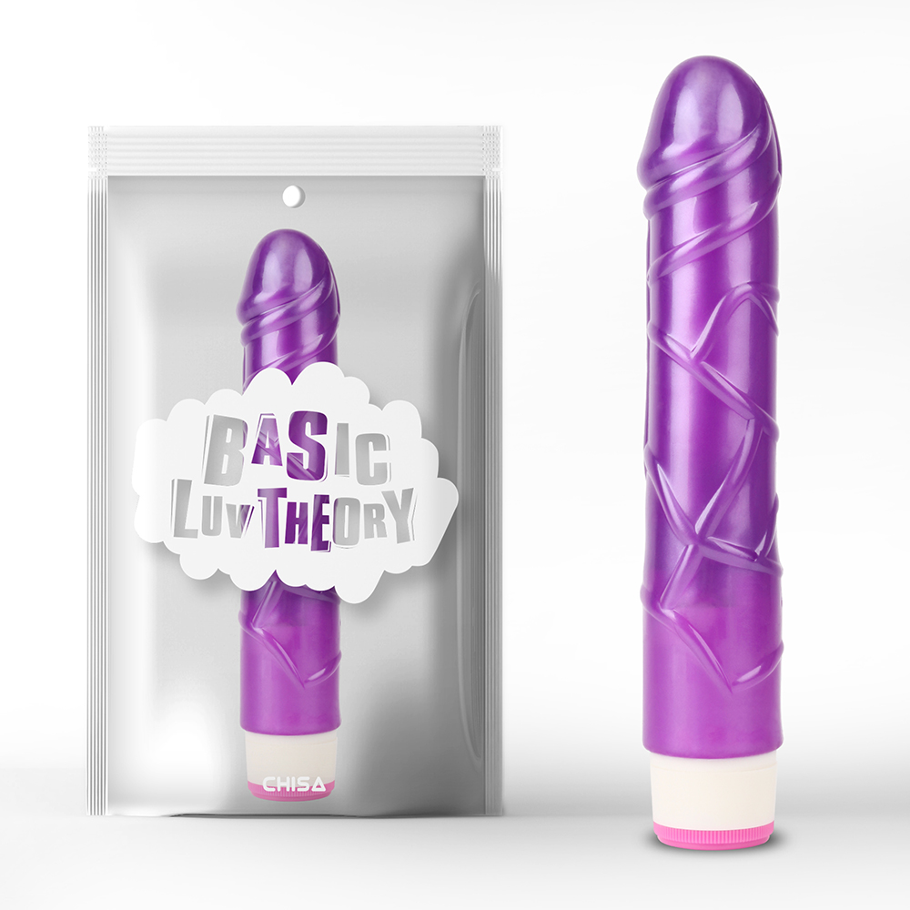 Вибратор реалистичный на батарейках Chisa Basic Luv Theory Basic Pulsator, фиолетовый