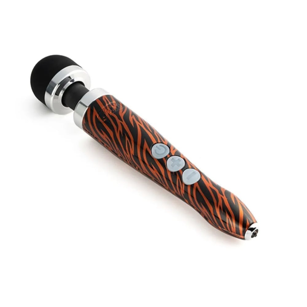 Масажер-мікрофон Doxy Die Cast 3R Wand Vibrator Tiger, тигровий