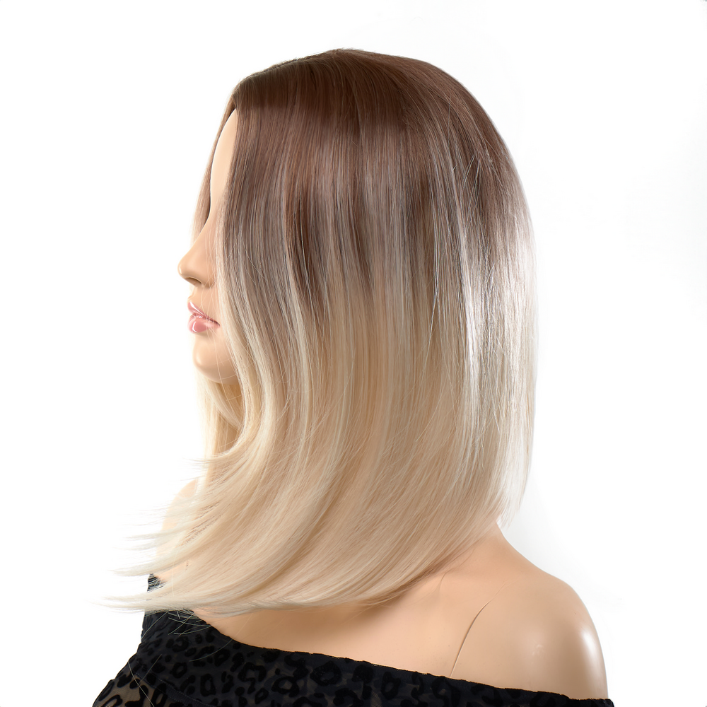 Перука пряма Fetish Hair омбре блонд, 35 см