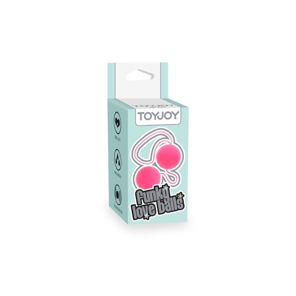Вагінальні кульки пластикові рожеві Toy Joy