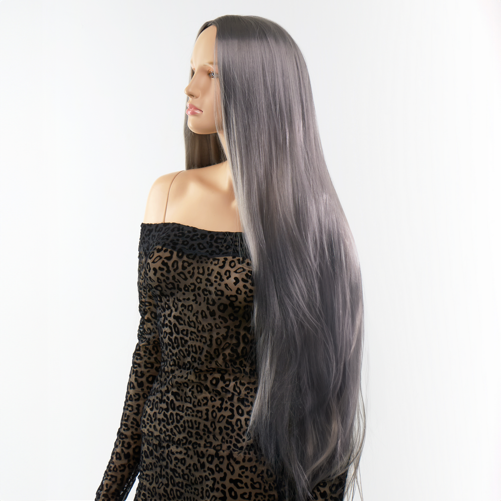 Перука довга Fetish Hair сіра, 100 см