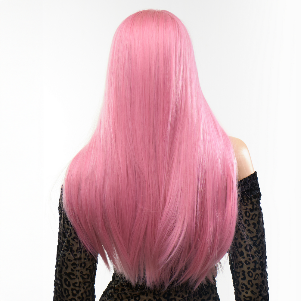 Перука пряма Fetish Hair рожева, 60 см