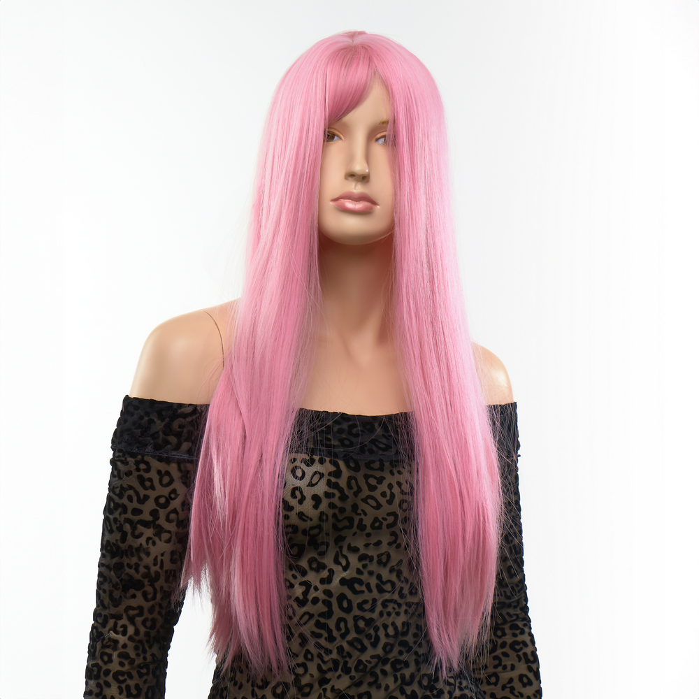 Перука пряма Fetish Hair рожева, 60 см