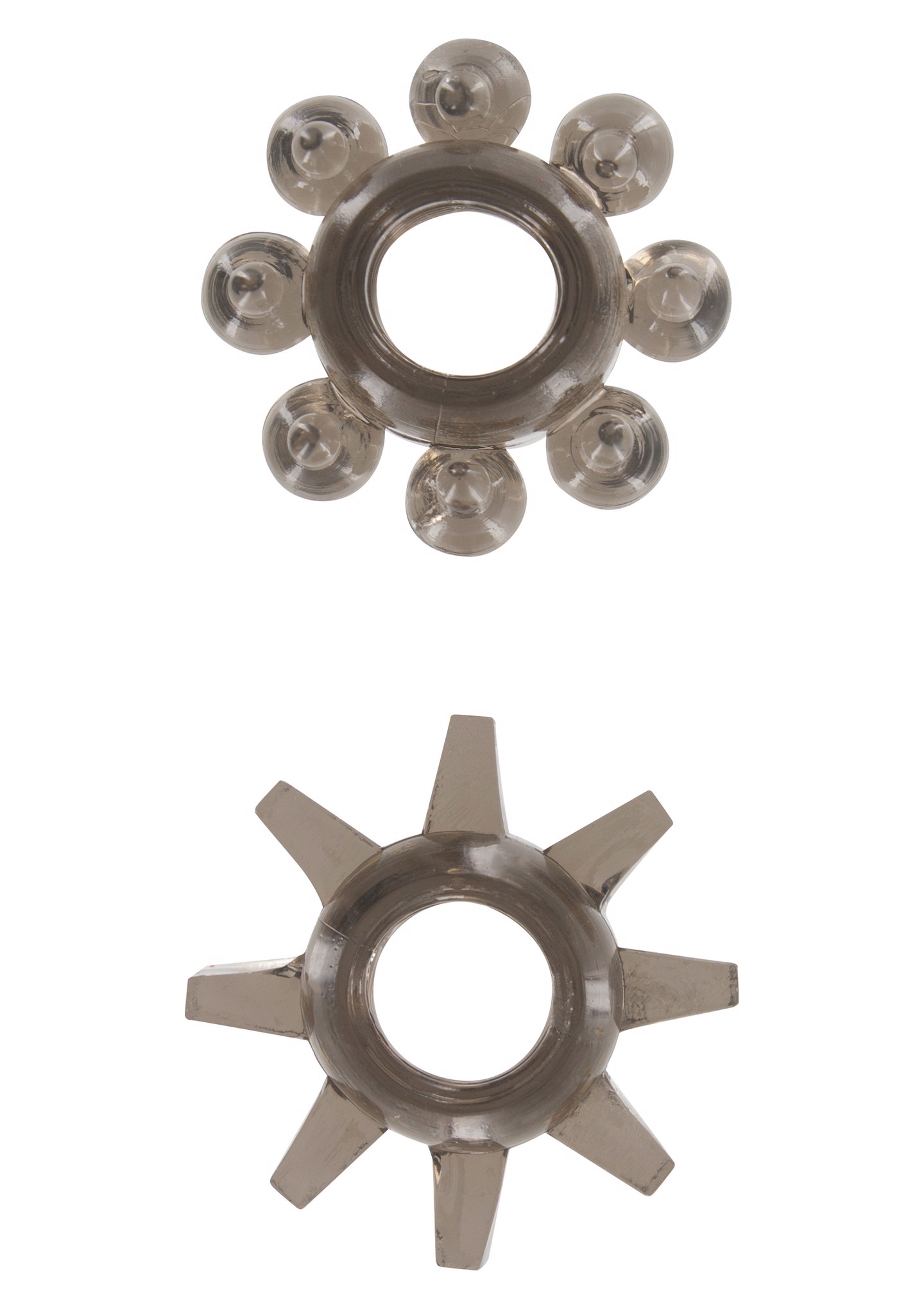 Кільця ерекційні Toy Joy Power Stretchy Rings прозоро-чорні, 2 шт.