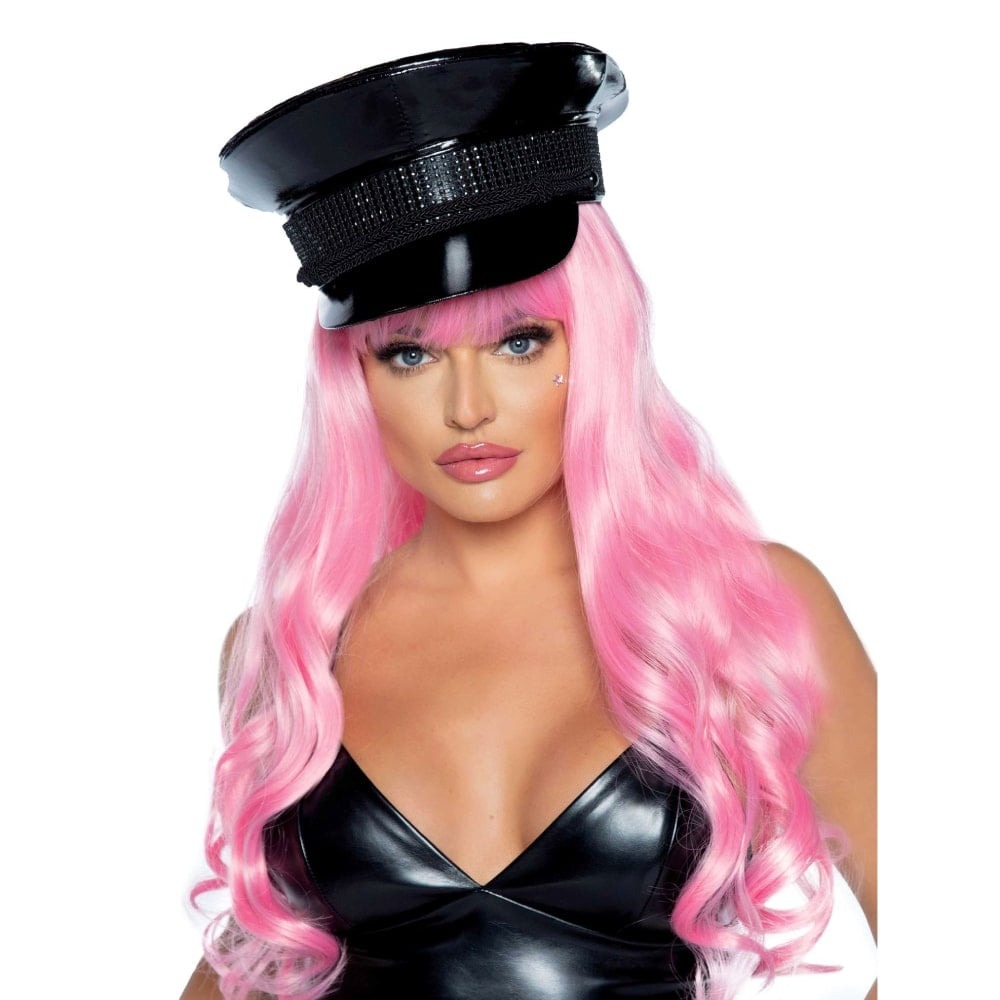 Офицерская шляпа Festival Officer Hat от Rhinestone Leg Avenue, черная