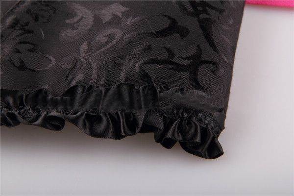 Корсет с цветочным принтом Star Night Corset Top с крючками и шнуровкой, черный, L (без коробки)