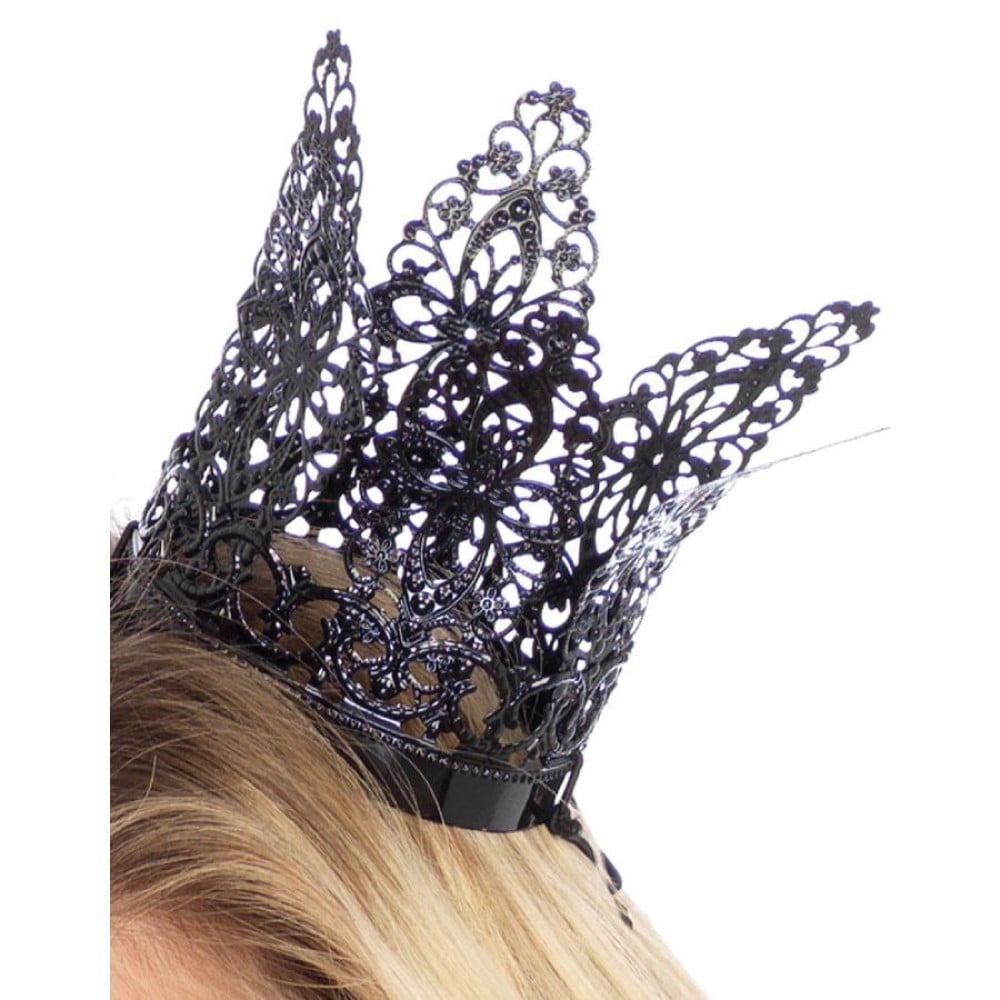 Міні-корона Leg Avenue Filigree Crown з візерунком, чорна