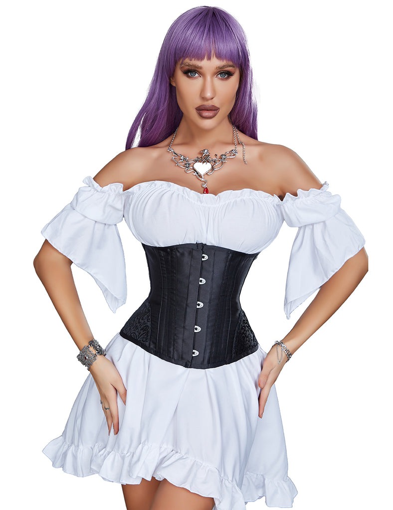 Корсет Star Night Corset з гачками та шнурівкою, чорний, L (без коробки)