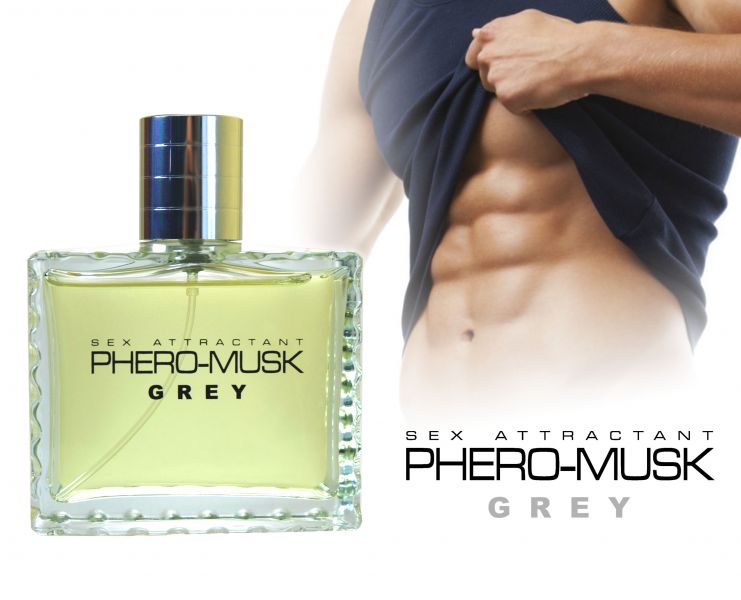 Духи с феромонами мужские Aurora PHERO-MUSK GREY, 100 мл
