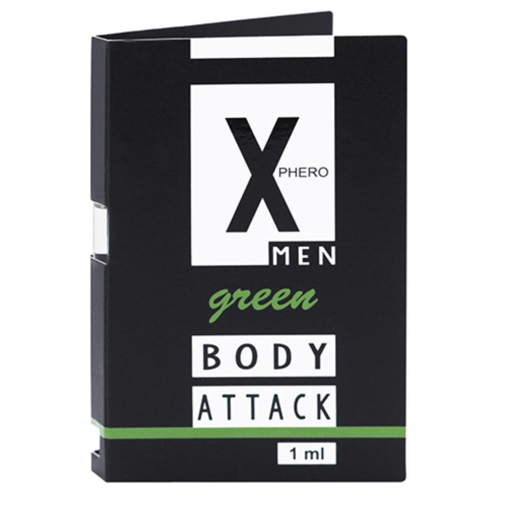 Пробник парфуми з феромонами чоловічі Aurora X-PHERO MEN Green 1ml.