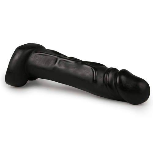 Великий фалоімітатор All Black AB02 чорний, 22 см