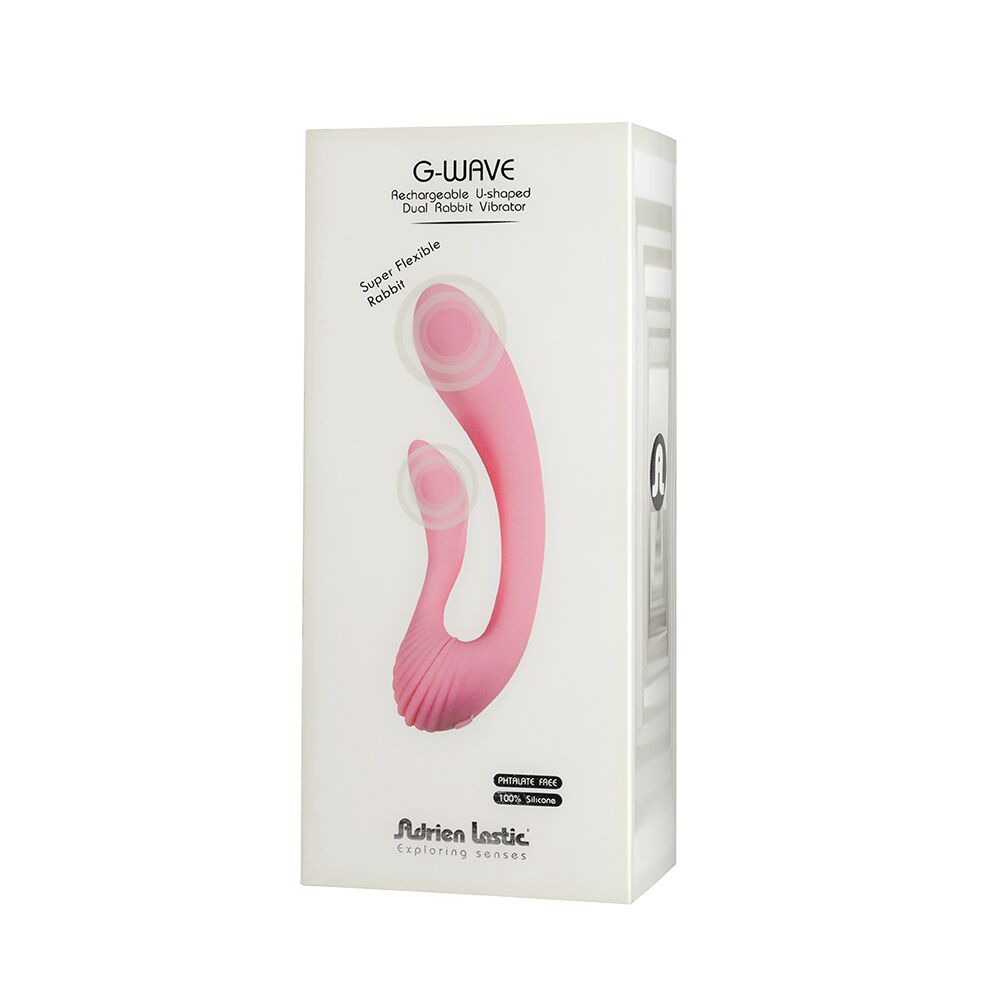 Вібратор для точки G фігурний Adrien lastic G-Wave рожевий