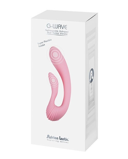 Вібратор для точки G фігурний Adrien lastic G-Wave рожевий