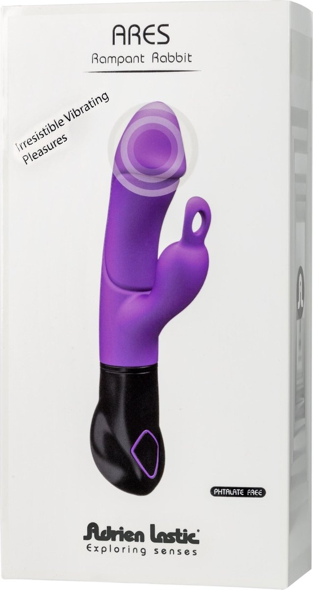 Вібратор кролик Adrien Lastic Ares фіолетовий