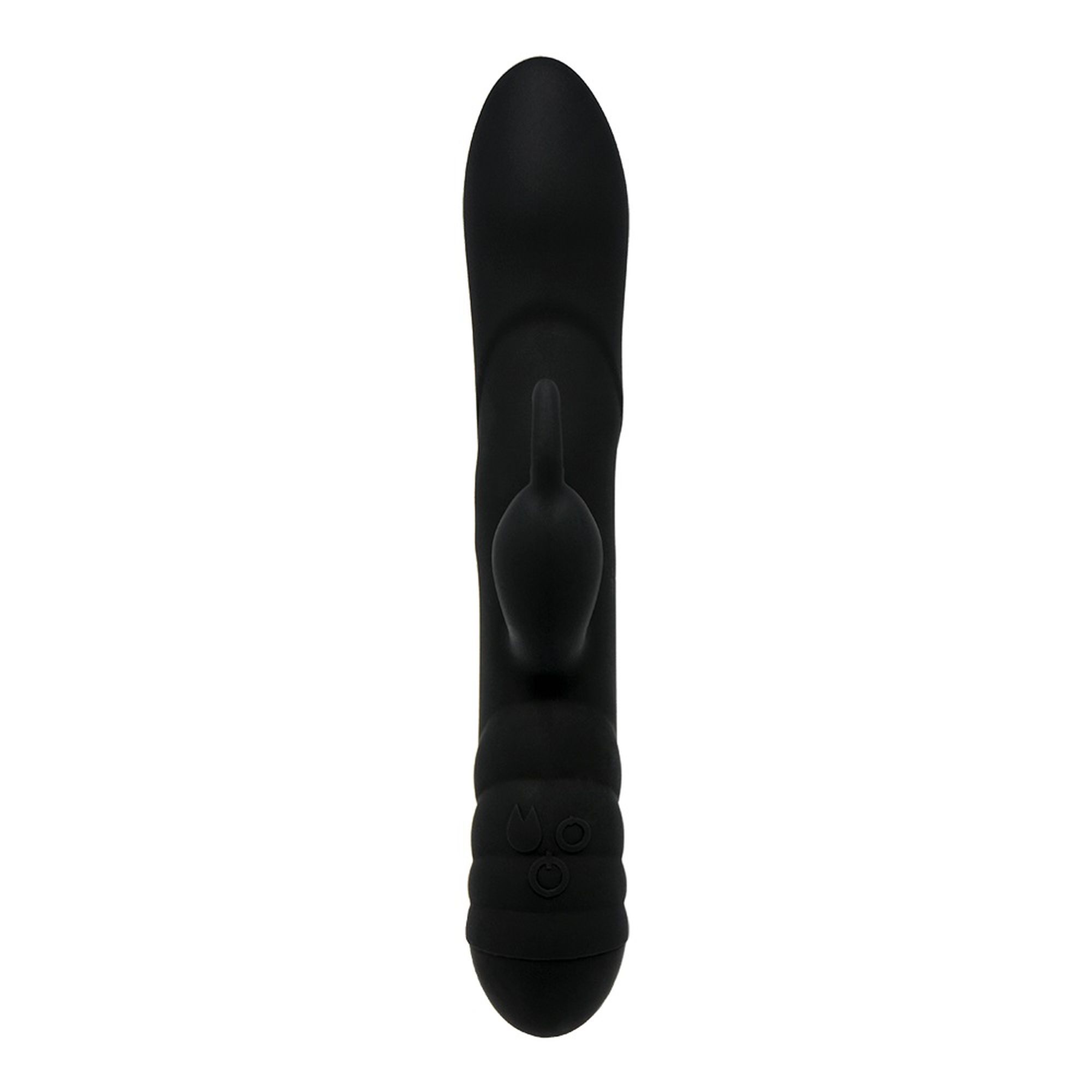 Вібратор-кролик Adrien Lastic Twister з ротацією, чорний