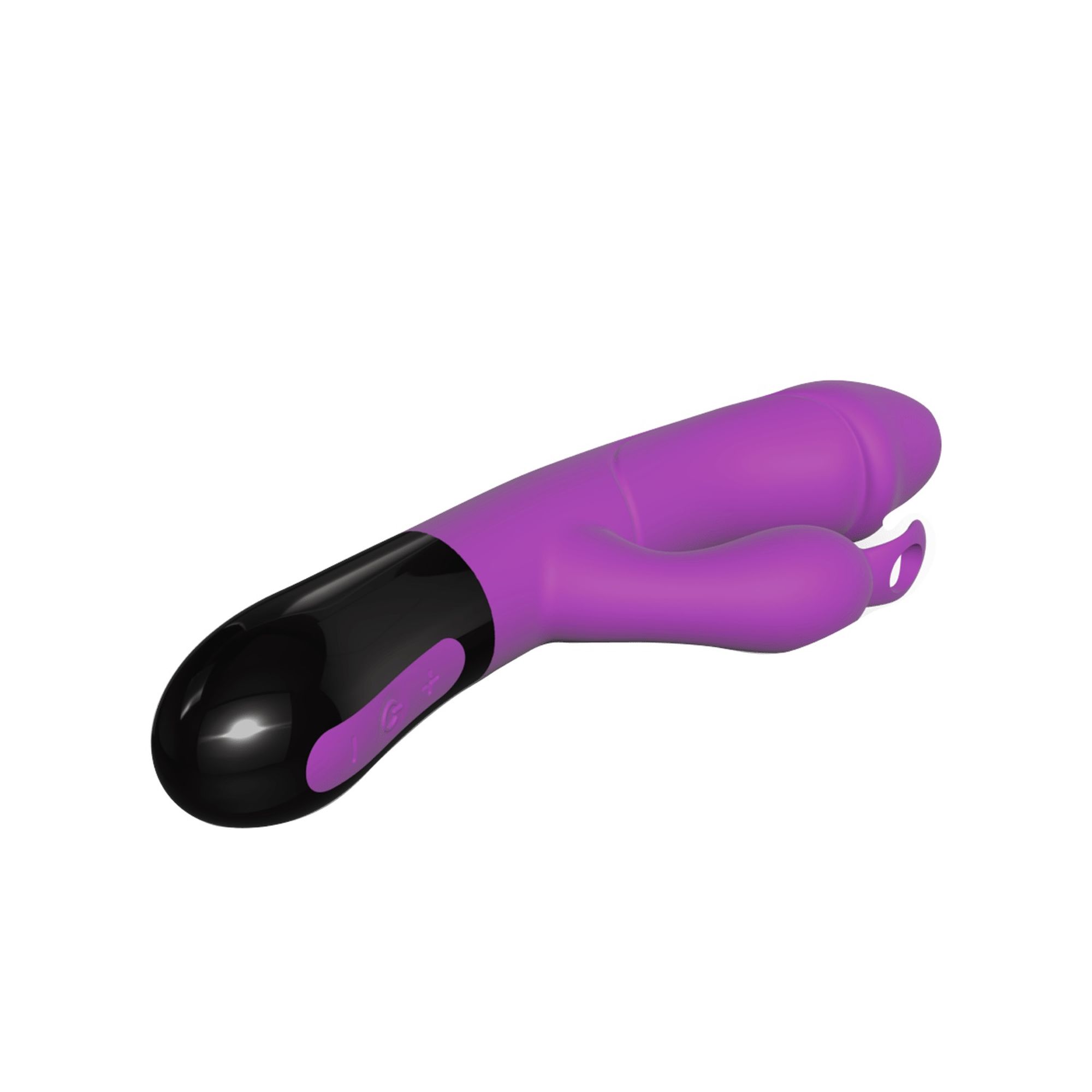 Вибратор-кролик с ротацией Adrien Lastic Ares 2.0 фиолетово-черный