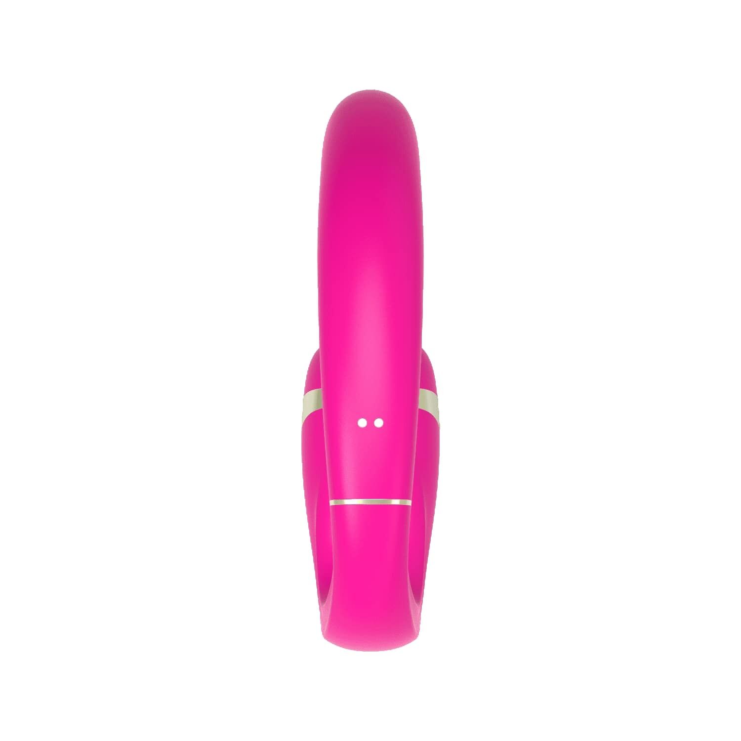 Двойной вибратор с вакуумной стимуляцией Adrien Lastic My.G розовый