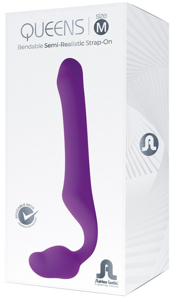 Безремневий страпон Adrien Lastic Queens фіолетовий, M