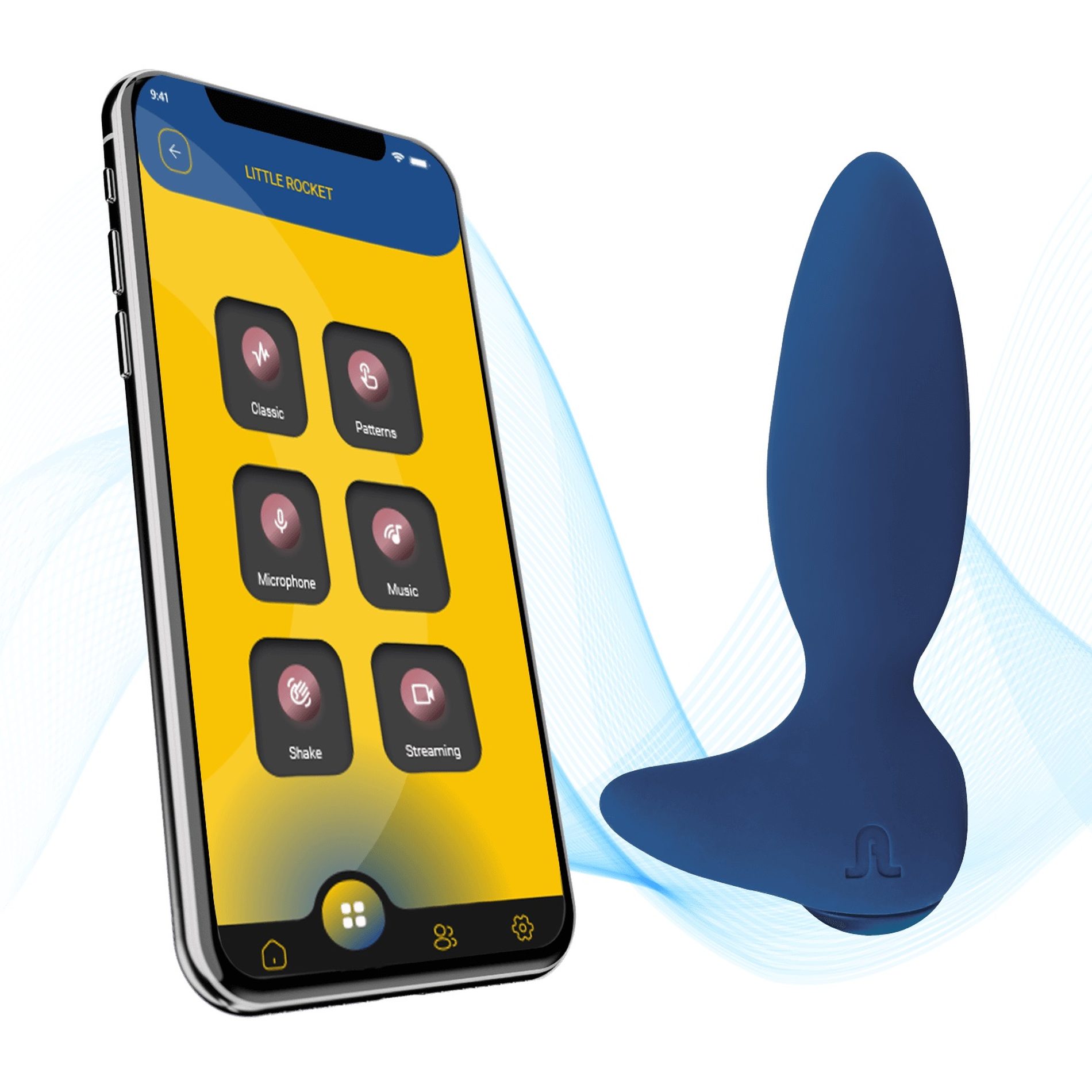 Анальний смарт вібратор Adrien Lastic LITTLE ROCKET 2.0 синій