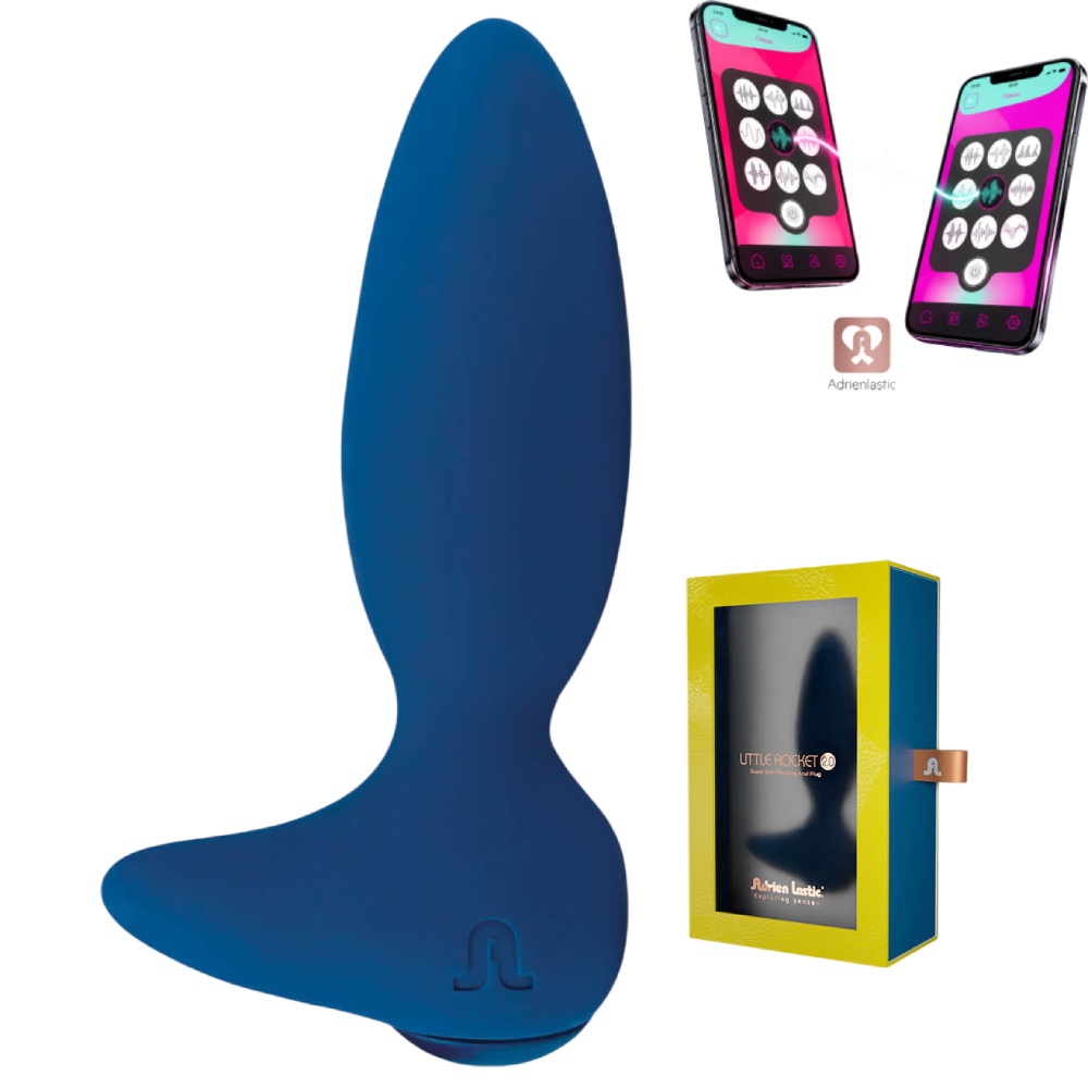 Анальный смарт вибратор Adrien Lastic LITTLE ROCKET 2.0 синий