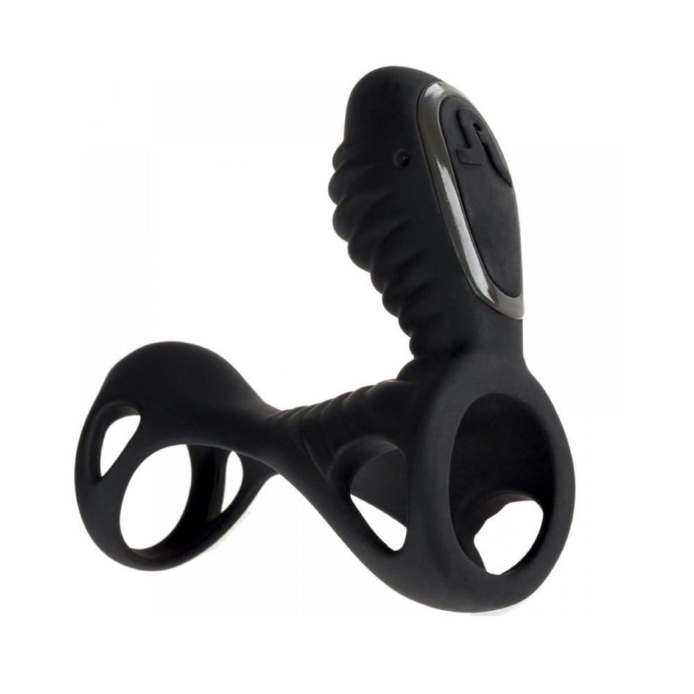 Ерекційне кільце з 2 моторами Adrien Lastic Gladiator F чорне