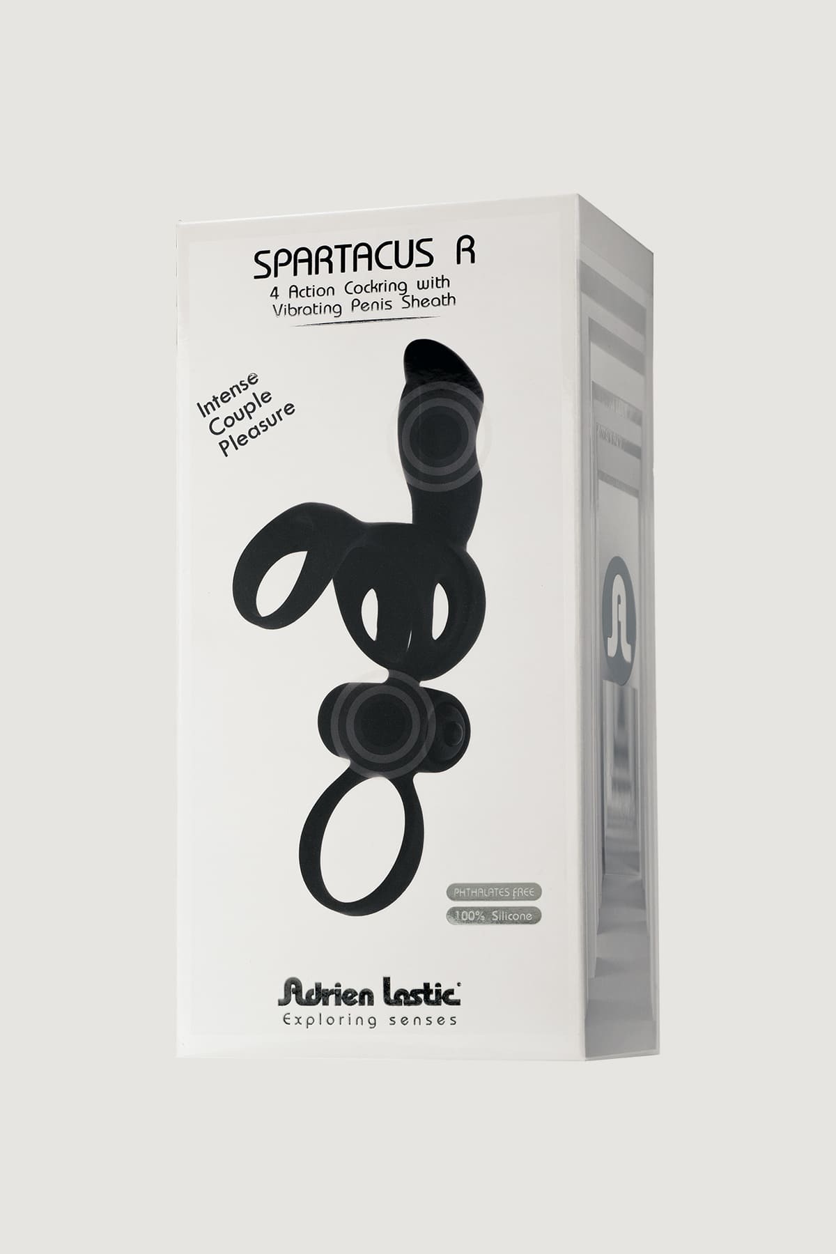 Вібро-насадка на пеніс та мошонку Adrien Lastic Spartacus R чорна