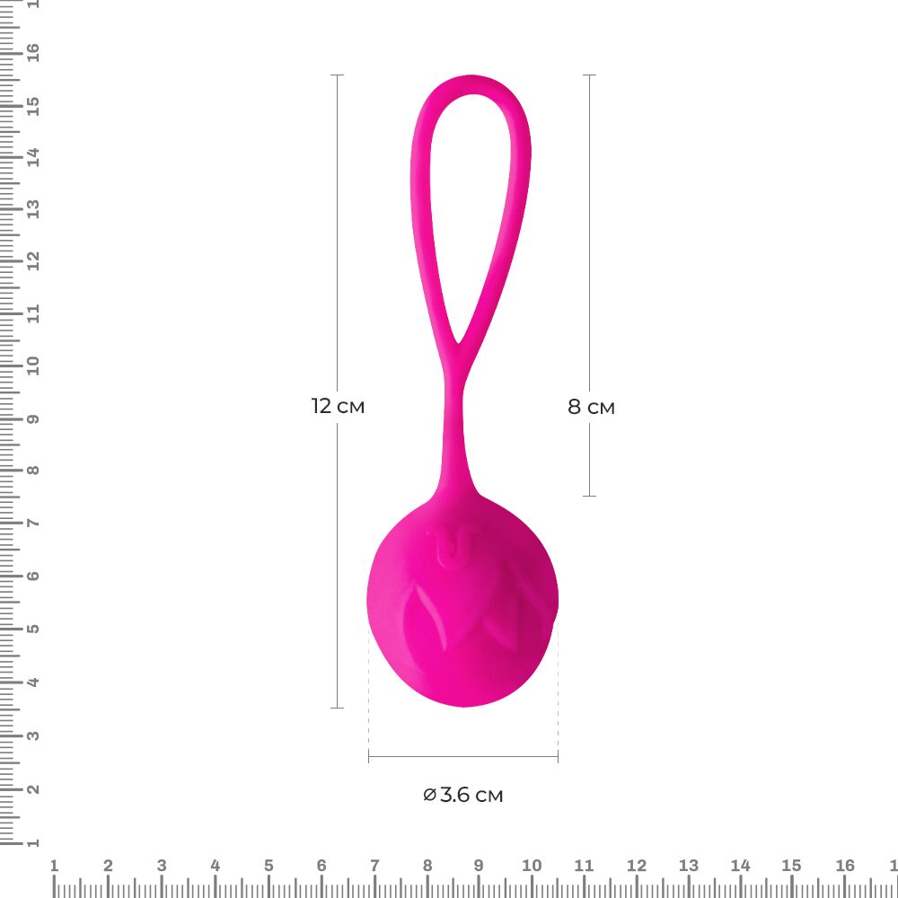 Вагінальна кулька Adrien Lastic Mia Geisha Ball S Magenta з подвійною щільністю, рожева