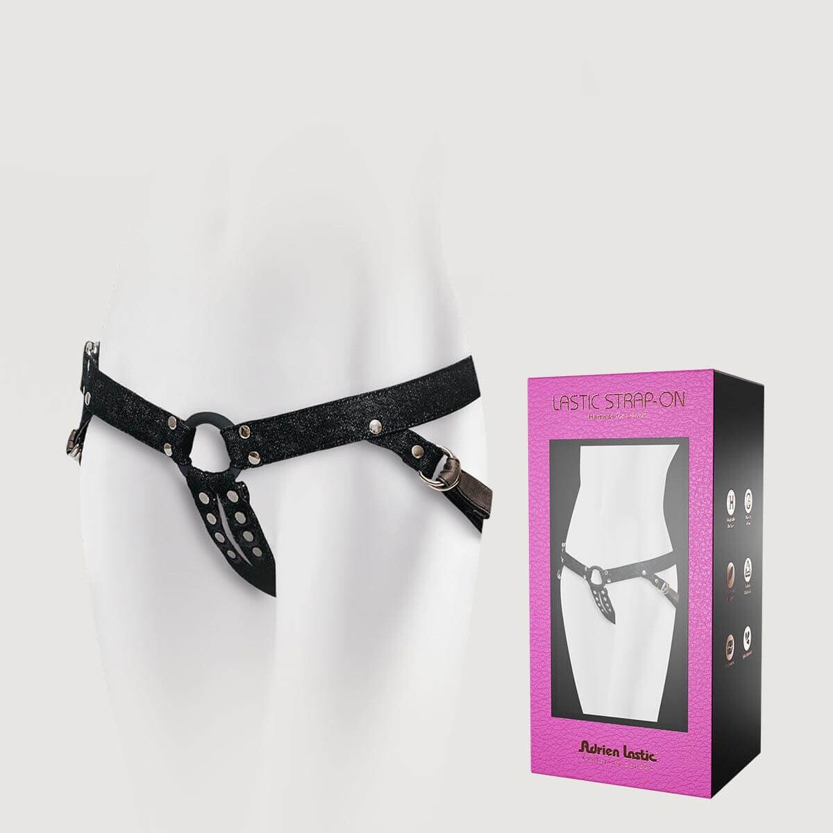 Трусики для страпону Adrien Lastic Strap-ON Harness чорні