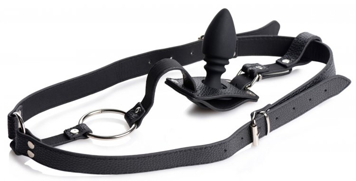 Портупея труси з кільцем на член Harness With Cock Ring And Anal Plug та анальною пробкою