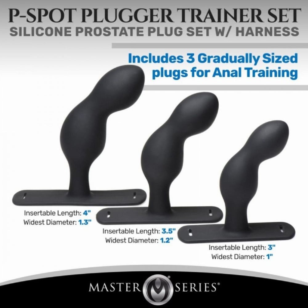 Набір для стимуляції простати Master Series P-Spot Plugger Trainer Set, чорний