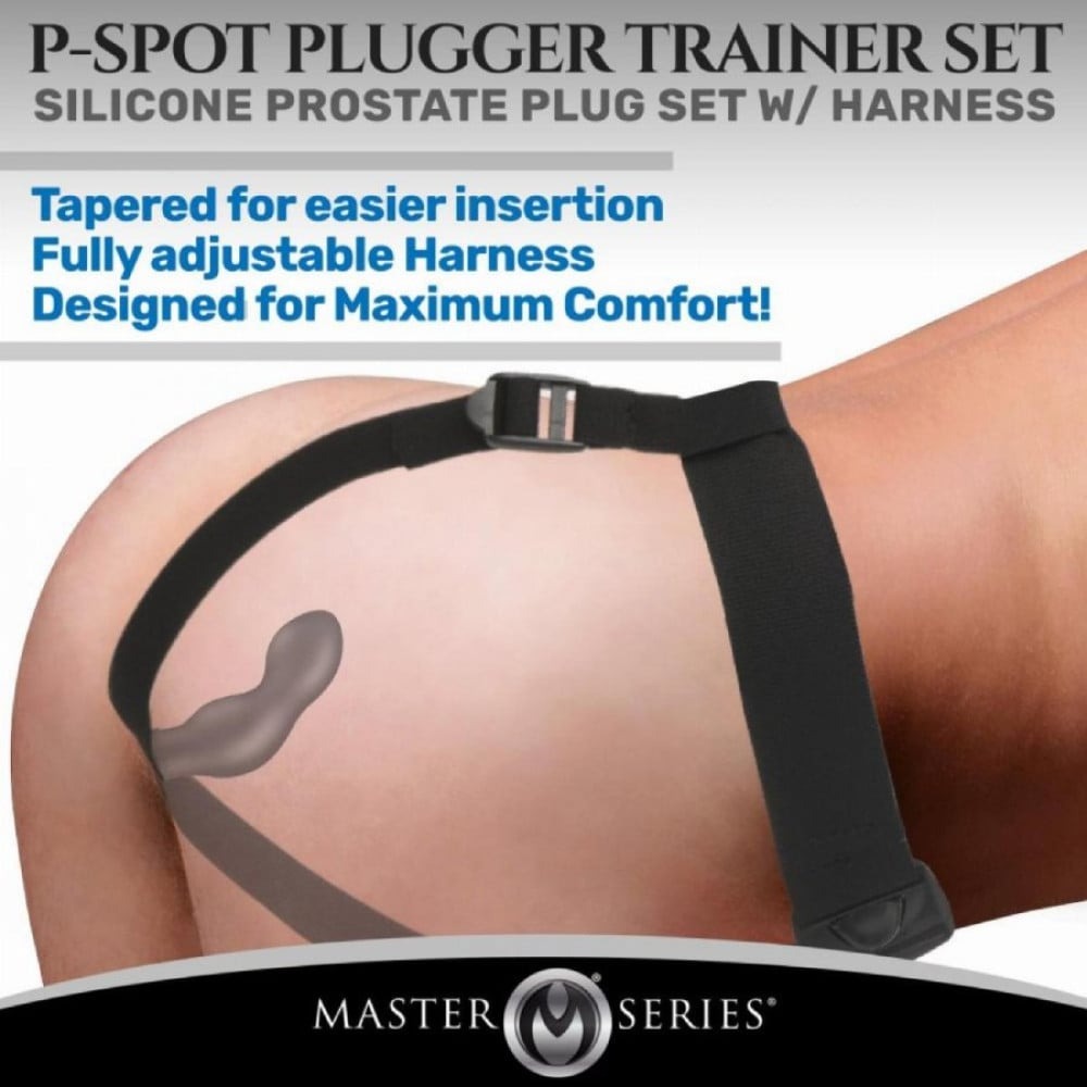 Набір для стимуляції простати Master Series P-Spot Plugger Trainer Set, чорний