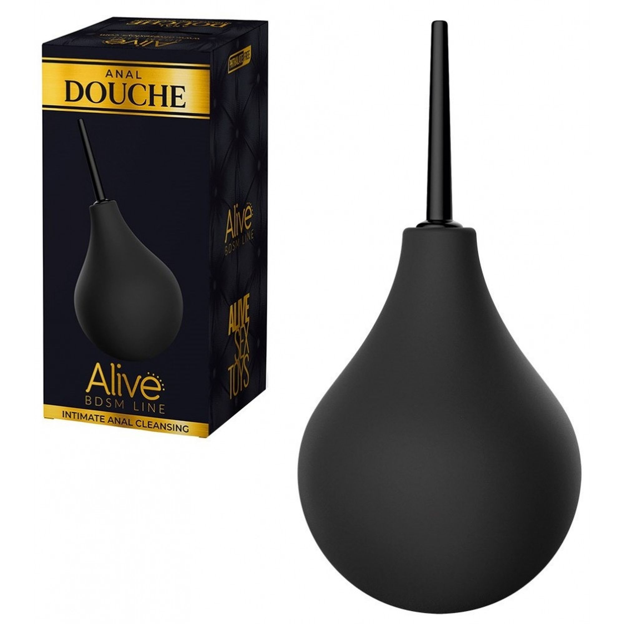 Спринцевальный анальный душ Alive Intimate Anal Cleansing черный, 160 мл