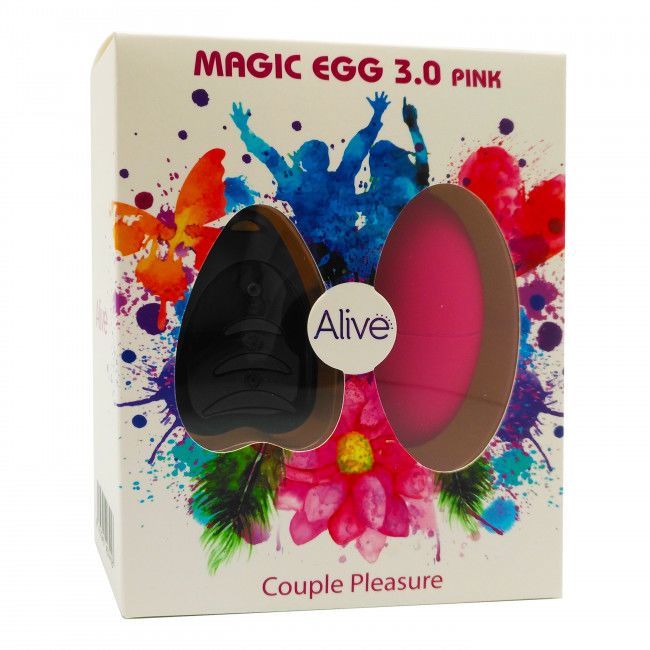 Віброяйце Alive Magic Egg 3.0 з дистанційним керуванням рожеве