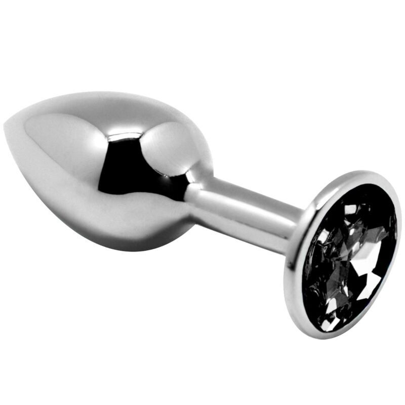 Анальна пробка Alive Anal Pleasure Butt Plug з чорним каменем, розмір S